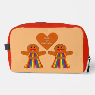 Trousse De Toilette Lesbienne Noël pain d'épices Couple dames