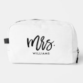 Trousse De Toilette Lettres de script "Nom de Mme" (Recto)