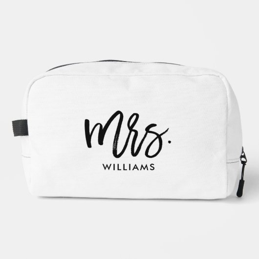 Trousse De Toilette Lettres de script "Nom de Mme" (Recto)