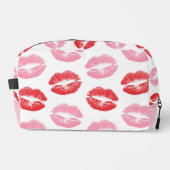 Trousse De Toilette Lèvres rouges et roses, Motif des lèvres, bâton à (Recto)