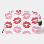 Trousse De Toilette Lèvres rouges et roses, Motif des lèvres, bâton à (Verso)