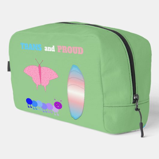 Trousse De Toilette LGBTQIA Transgenre Fierté Caterpillar to Butfly (Coin droit)