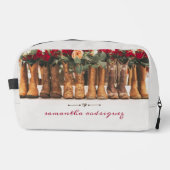 Trousse De Toilette Ligne de bottes avec fleurs (Recto)