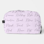 Trousse De Toilette Lilac Moderne Moderne Vacances Été Mots (Recto)