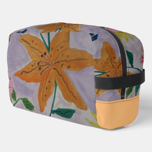 Trousse De Toilette Lily orange (Coin gauche)