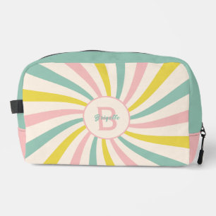 Trousse De Toilette 'Lollypop Vibes', tourbillon pastel rétro Imprimé