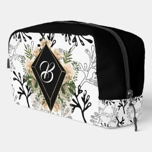 Trousse De Toilette Losange Noir Monogrammé