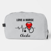 Trousse De Toilette Love a Nurse Heart Stethoscope Design (Recto)