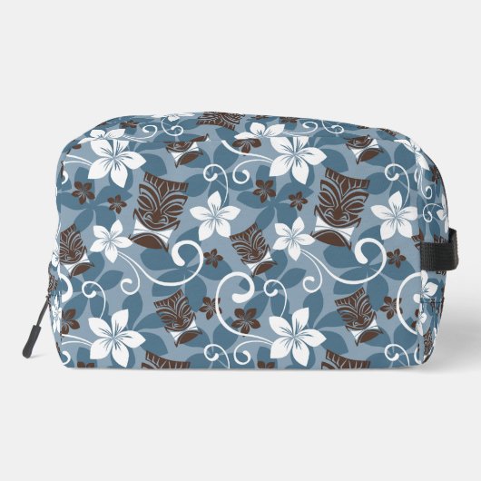 Trousse De Toilette LUAU TIKI PATTERN (Blue) DOPP KIT (Verso)