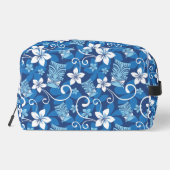 TROUSSE DE TOILETTE LUAU TIKI PATTERN (BRIGHT BLUE) DOPP KIT (Verso)