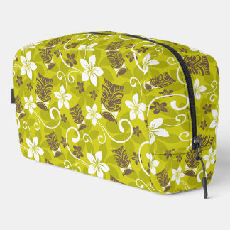 TROUSSE DE TOILETTE LUAU TIKI PATTERN (CHARCOAL) DOPP KIT