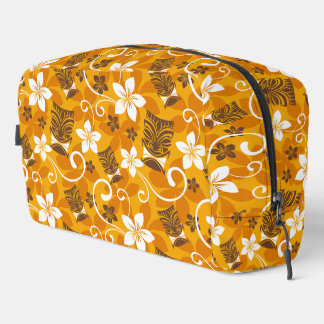 TROUSSE DE TOILETTE LUAU TIKI PATTERN (ORANGE) DOPP KIT