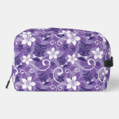 TROUSSE DE TOILETTE LUAU TIKI PATTERN (PURPLE) DOPP KIT (Verso)