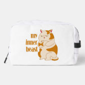 Trousse De Toilette Ma bête intérieure fainéante citation de motivatio (Verso)