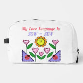 Trousse De Toilette Ma Langue D'Amour Est Douce - Coudre (Recto)