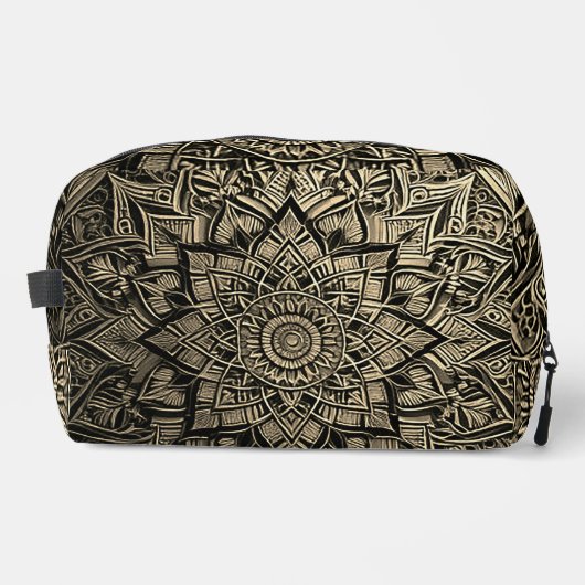 Trousse De Toilette Mandala doré (Recto)