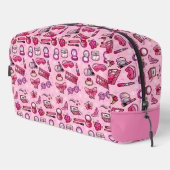 Trousse De Toilette Maquillage de fille - rose (Coin droit)