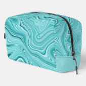 Trousse De Toilette Marbre turquoise moderne (Coin droit)