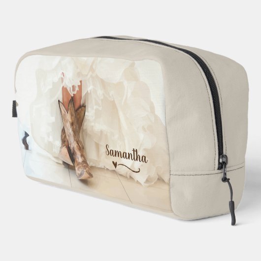 Trousse De Toilette Mariée en bottes (Coin droit)