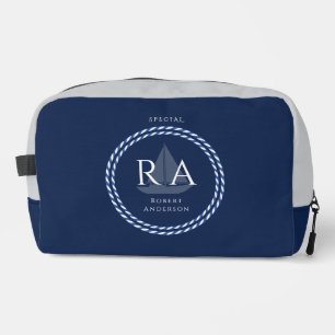 Trousse De Toilette Marine Monogramme de corde marine