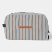 Trousse De Toilette Masculine Gris et rouge chaud (Recto)