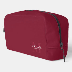Trousse De Toilette Masculine Monogramme personnalisé et nom Groomsmen