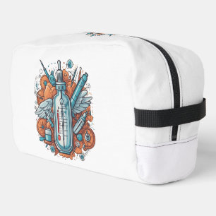 Trousse De Toilette Medical Vial Art – Syringe & Pill Bottle Wings 