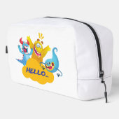 Trousse De Toilette mignon monstre dit bonjour (Coin droit)