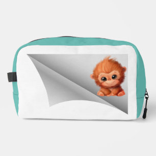 Trousse De Toilette mignon singe sous le patch