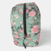 Trousse De Toilette Mint and Pink Cherry Blossom Monogram Initial (Droite)
