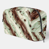 Trousse De Toilette Mint Chocolate Chip Milkshake Marble Design (Coin droit)