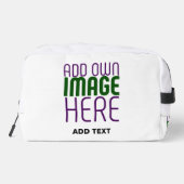 TROUSSE DE TOILETTE MODÈLE DE TEXTE D'IMAGE BLANCHE SIMPLE MODERNE (Verso)