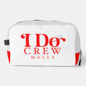 Trousse De Toilette Modern I Do Crew Bold Red Bridesmaid (Recto)