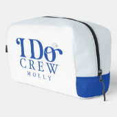 Trousse De Toilette Modern I Do Crew Cobalt Blue Bridesmaid (Coin droit)