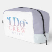 Trousse De Toilette Modern I Do Crew Pastel Gradient Bridesmaid (Coin droit)