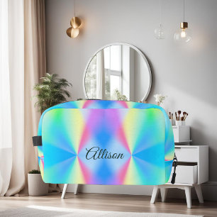 Trousse De Toilette Moderne couleurs arc-en-ciel pastel iridescent