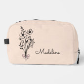 Trousse De Toilette Mois de naissance personnalisé - Pêche à la lumièr (Recto)