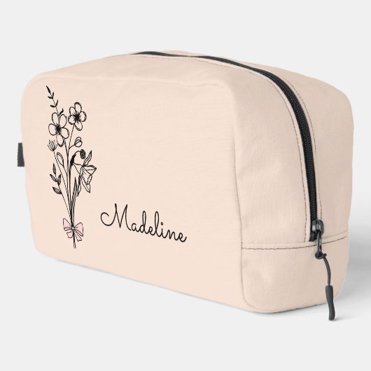 Trousse De Toilette Mois de naissance personnalisé - Pêche à la lumièr (Coin droit)