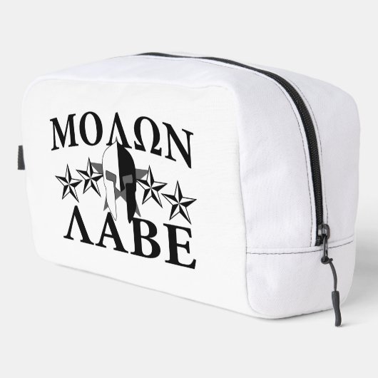 Trousse De Toilette Molon Labe Casque guerrier spartiate 5 étoiles (Coin droit)