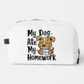 Trousse De Toilette Mon chien a mangé mes devoirs (Recto)