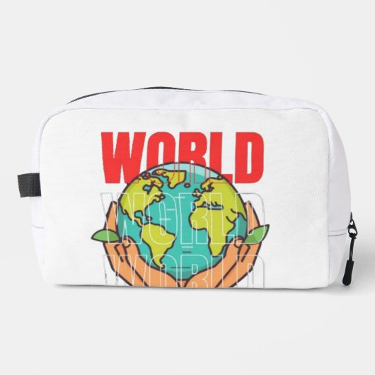 Trousse De Toilette Monde – Conception de globe d'aventure de voyage (Recto)