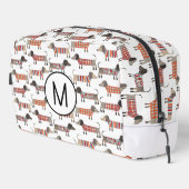 Trousse De Toilette Monogram Dachshund Wiener Sausage Chien Personnali (Coin droit)