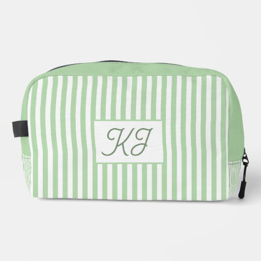 Trousse De Toilette Monogram Initials Striped Custom (Recto)