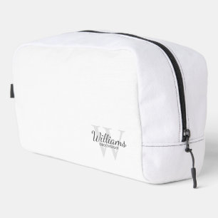 Trousse De Toilette Monogramme de script personnalisé et Groomsmen de