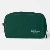 Trousse De Toilette Monogramme de script personnalisé et Groomsmen de  (Recto)