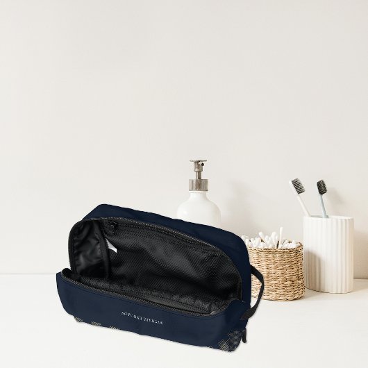 Trousse De Toilette Monogramme masculin classique | Personnalisé