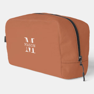 Trousse De Toilette Monogramme minimaliste personnalisé