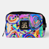 Trousse De Toilette Monogramme moderne Elegant Boho Chic Motif (Verso)