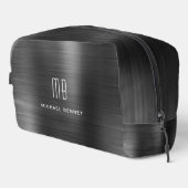 Trousse De Toilette Monogramme moderne noir (Coin droit)