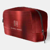 Trousse De Toilette Monogramme moderne rouge (Coin droit)